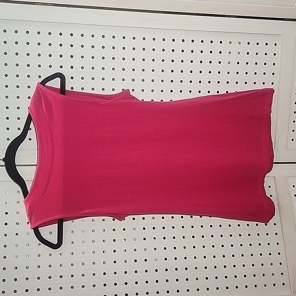 Soft Surroundings Size Small Sleeveless Deep V Neck Pink Crossover - Picture 5 of 5